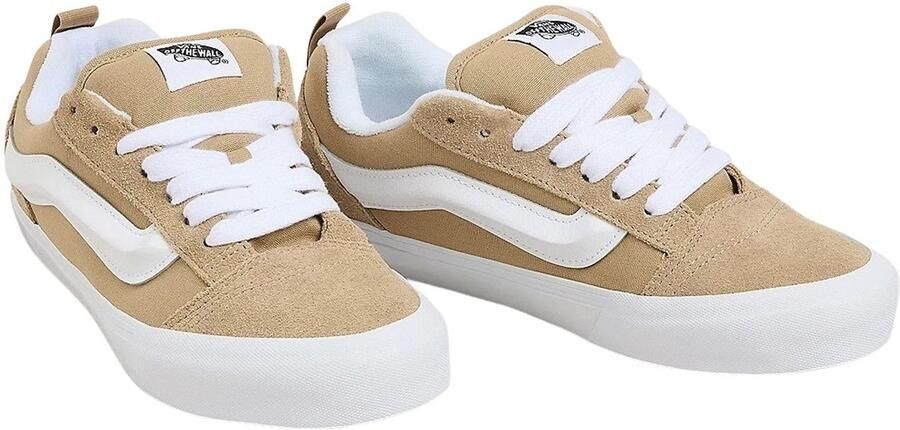 Vans Style 112 Suede Canvas Skate Shoes Beige Sneakers