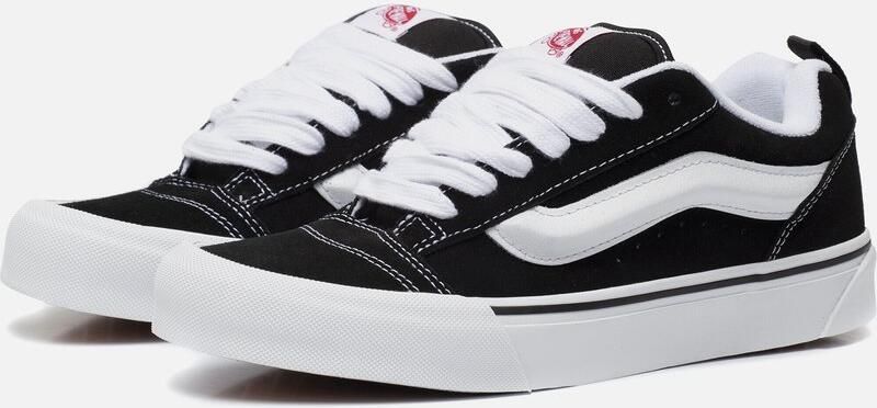 Vans Knu Skool | Black True White Zwart Suede Lage sneakers Unisex - Foto 7