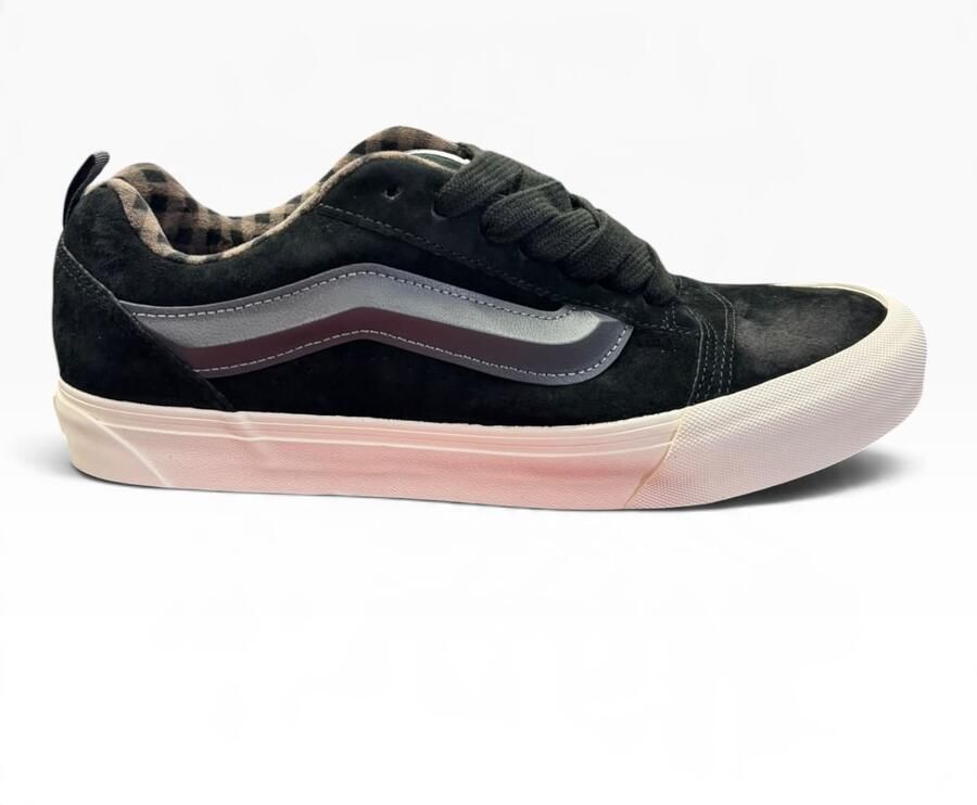 Vans Knu Skool Suede Plaid Gray Black