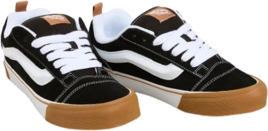 Vans Knu Skool unisex sneakers van natuurlijk leer zwart (VN0009QCCJI1) - Foto 2