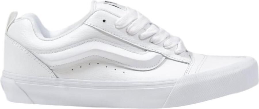 Vans Leather Lace-Up Shoes with Rubber Sole White Lace Ups - Foto 2