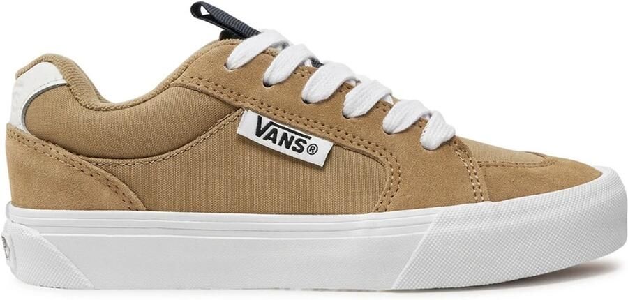 Vans LeatherSneakerswithFabricLiningandRubberSole Brown Sneakers