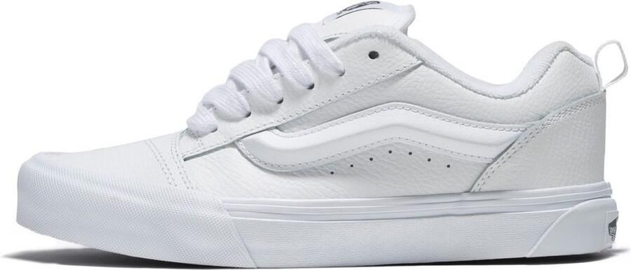 Vans Leather Lace-Up Shoes with Rubber Sole White Lace Ups