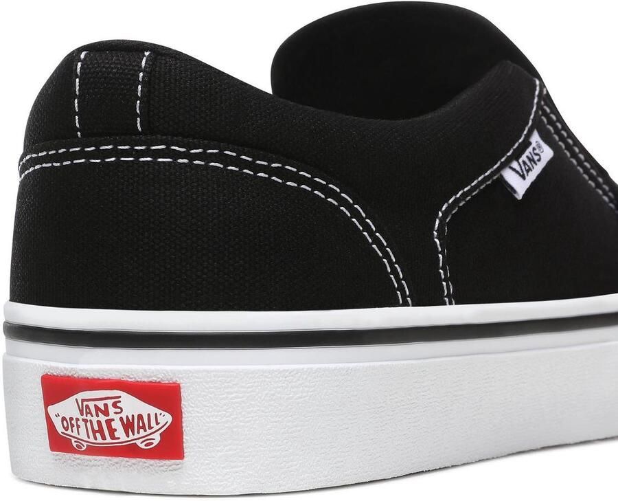 Vans MN Asher (Canvas) Black White Sneakers Unisex - Foto 2
