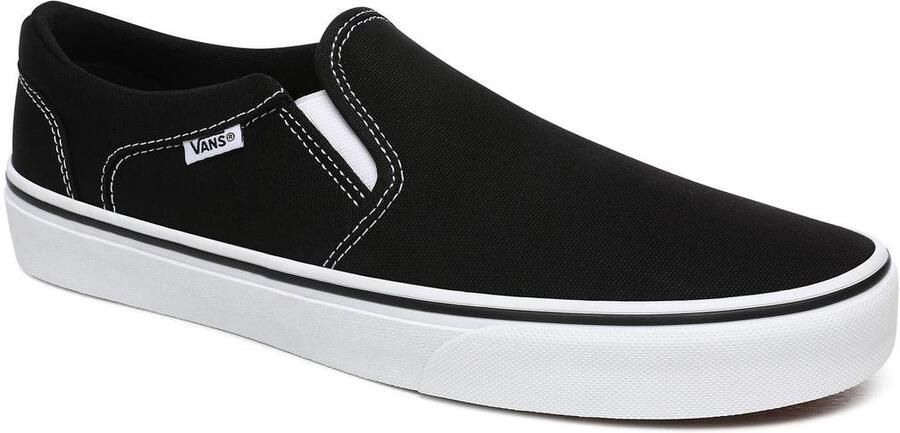 Vans MN Asher (Canvas) Black White Sneakers Unisex - Foto 4