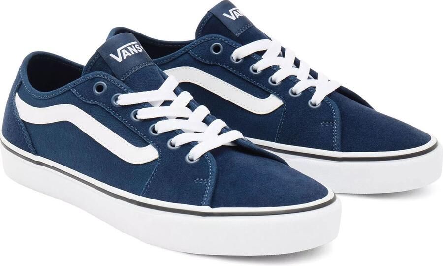 Vans Zwarte Suède Lifestyle Sneakers Filmore Decon Blue Heren