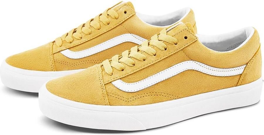 Vans Old Skool Lage Sneakers Pig Suede Honey Gold True White - Foto 6