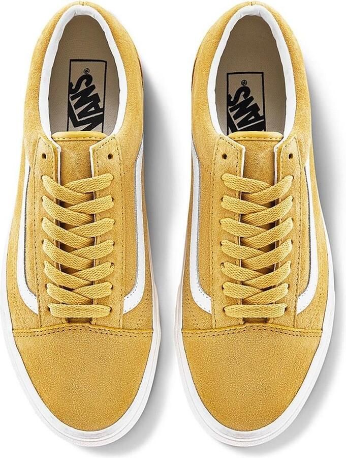 Vans Old Skool Lage Sneakers Pig Suede Honey Gold True White - Foto 3