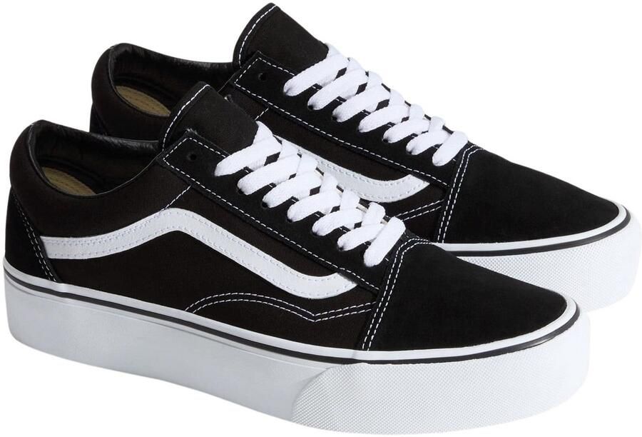 Vans Ua Old Skool Stackform Skate Schoenen suede canvas black true white maat: 40.5 beschikbare maaten:40.5 41 - Foto 10