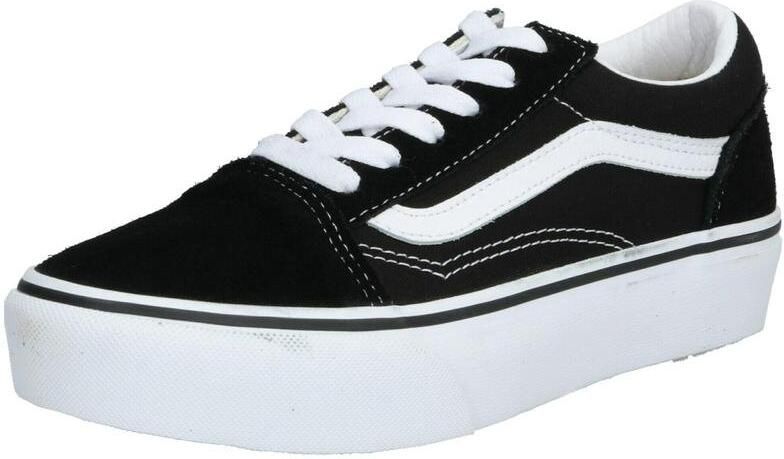 Vans Old Skool Platform sneaker zwart wit Leer Effen 32 Sneakers - Foto 15