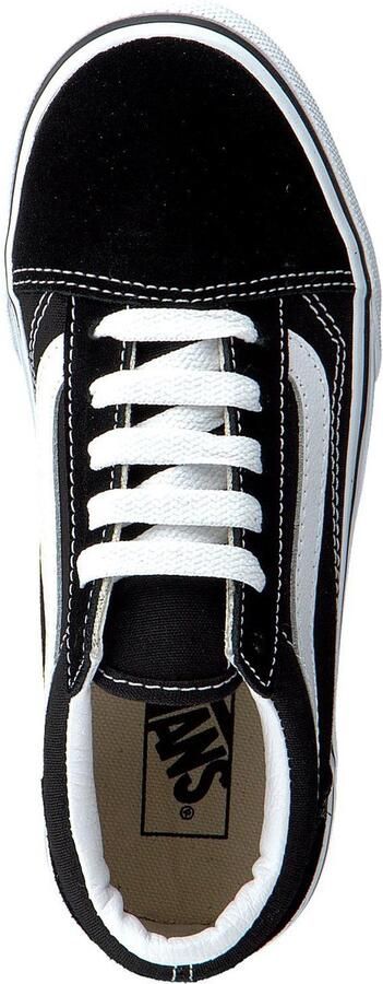 Vans Old Skool Platform sneaker zwart wit Leer Effen 32 Sneakers - Foto 17