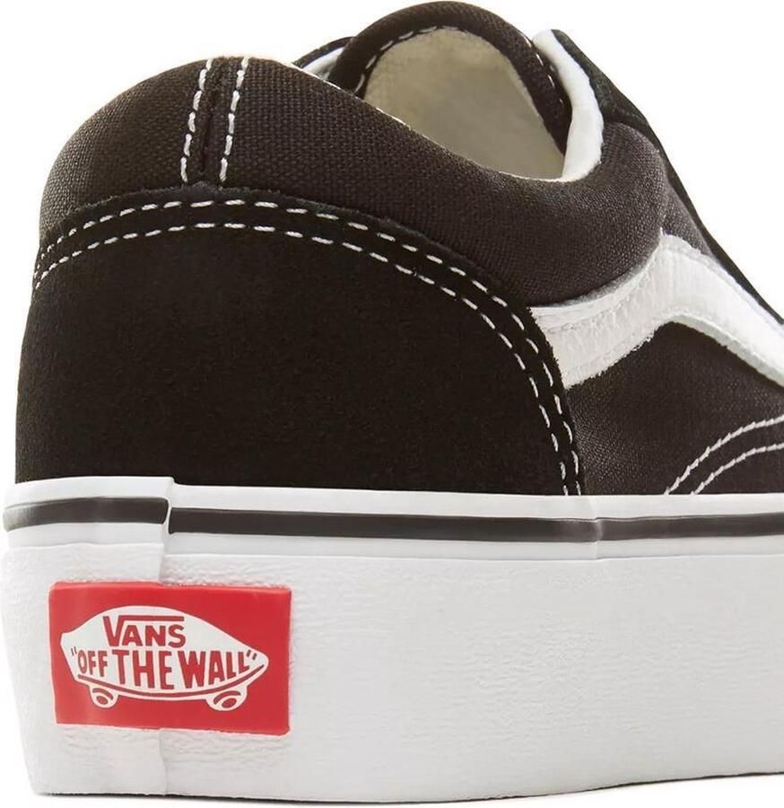 Vans Old Skool Platform sneaker zwart wit Leer Effen 32 Sneakers - Foto 4
