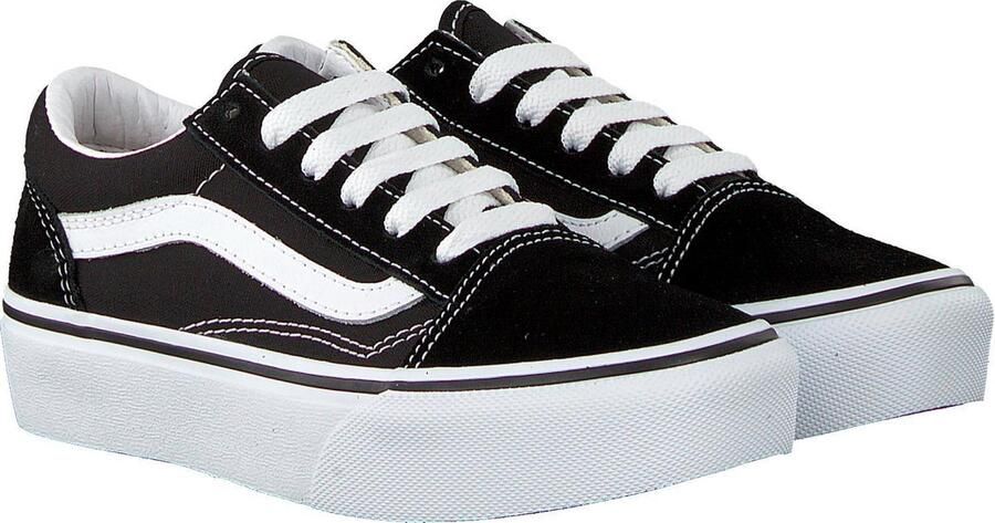 Vans Old Skool Platform sneaker zwart wit Leer Effen 32 Sneakers - Foto 12