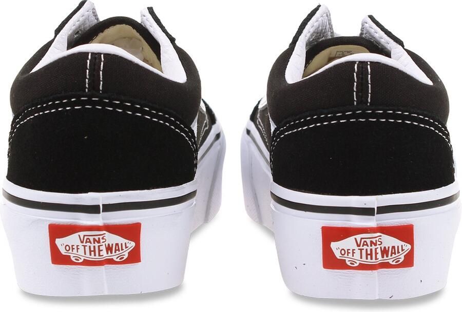 Vans Old Skool Platform sneaker zwart wit Leer Effen 32 Sneakers - Foto 6