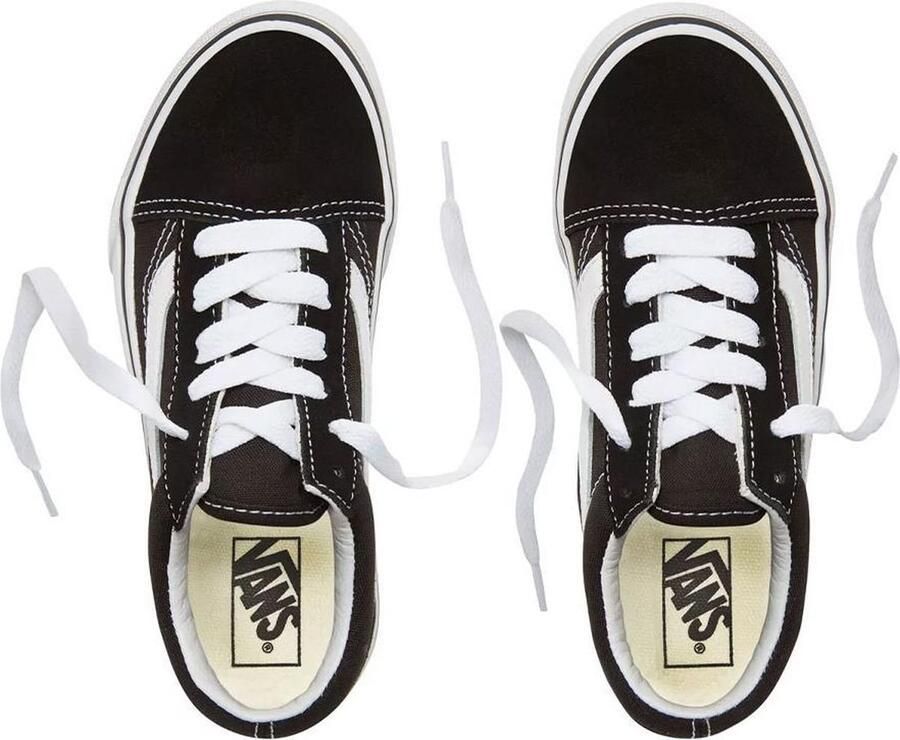 Vans Old Skool Platform sneaker zwart wit Leer Effen 32 Sneakers - Foto 5