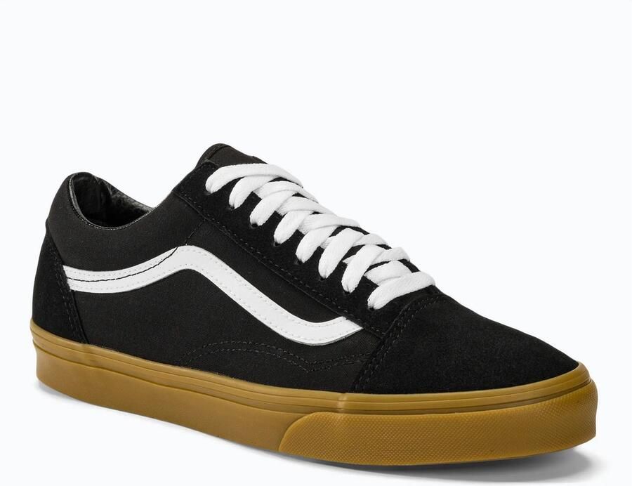 Vans Volwassenen Unisex Lage Sneakers Zwart Platte Hak Vetersluiting - Foto 2