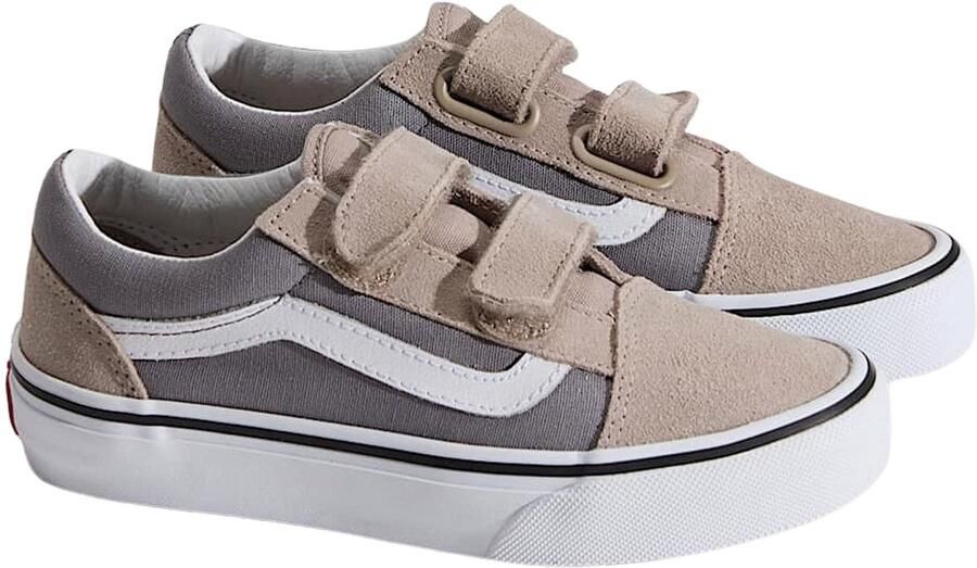 Vans Old Skool V 2-tone Sneakers grijs Textiel - Foto 6