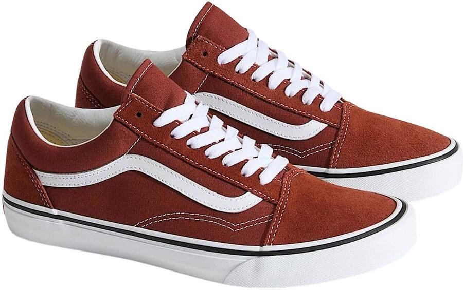 VANS Sneakers laag 'Old Skool' roestbruin wit