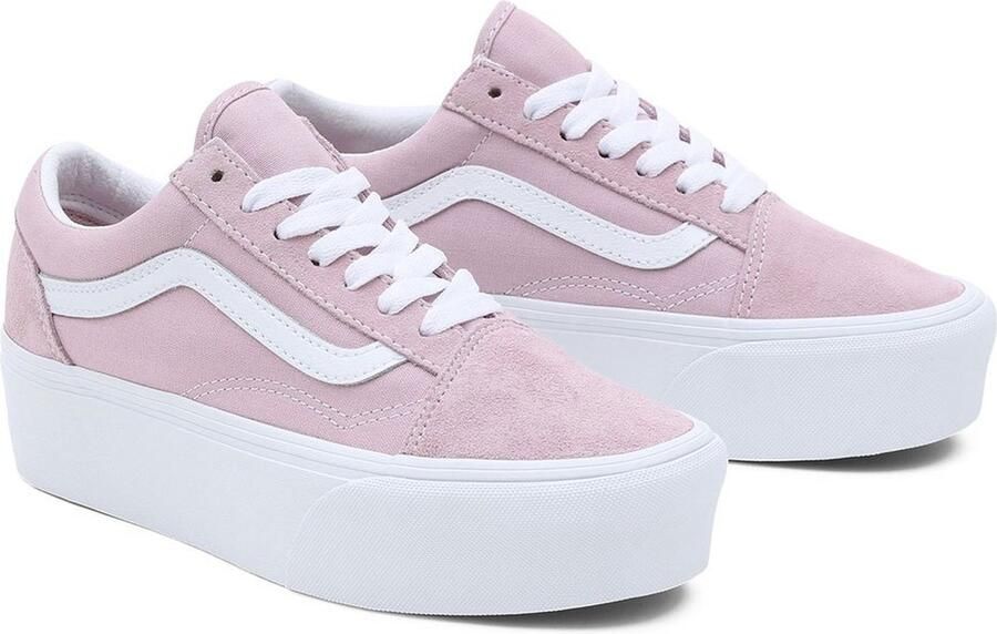 Vans Stoffen En Leren Sneakers Met Rubberen Zool - Foto 2