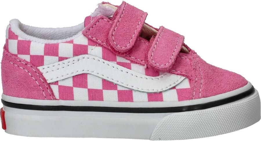 Vans Old Skool V Color Theory Checkerboard Sneakers Meisjes Roze