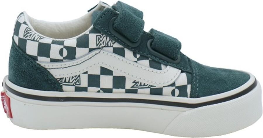 Vans Old Skool Geo Check Sneakers groen