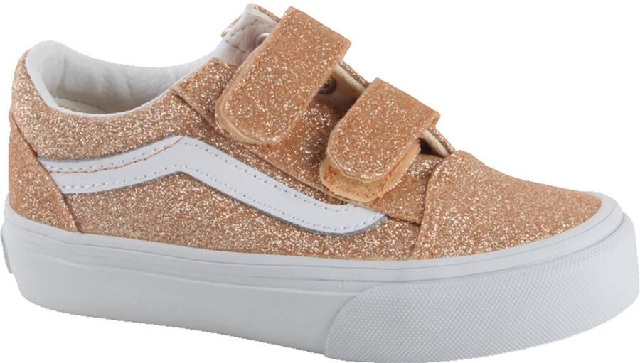 Vans Old Skool V Glitter Sneakers Meisjes Roze