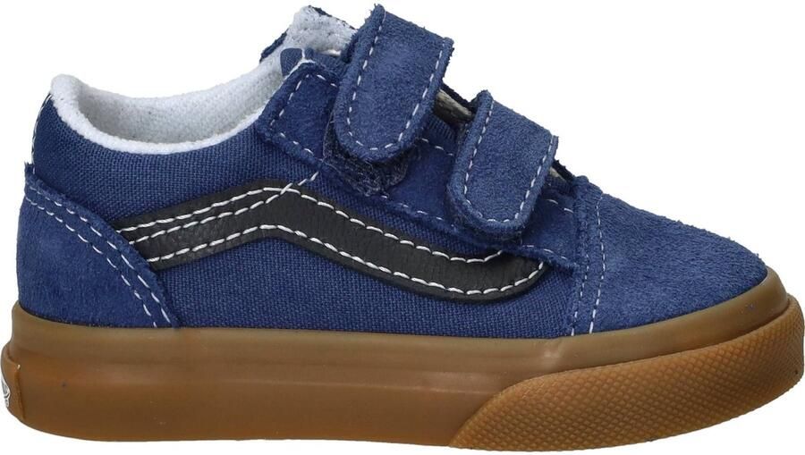 Vans Old Skool V Schoenen Blauw 1 2 Kinderen