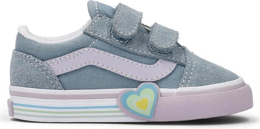 Vans Old Skool V Heart Schoenen Blauw 1 2