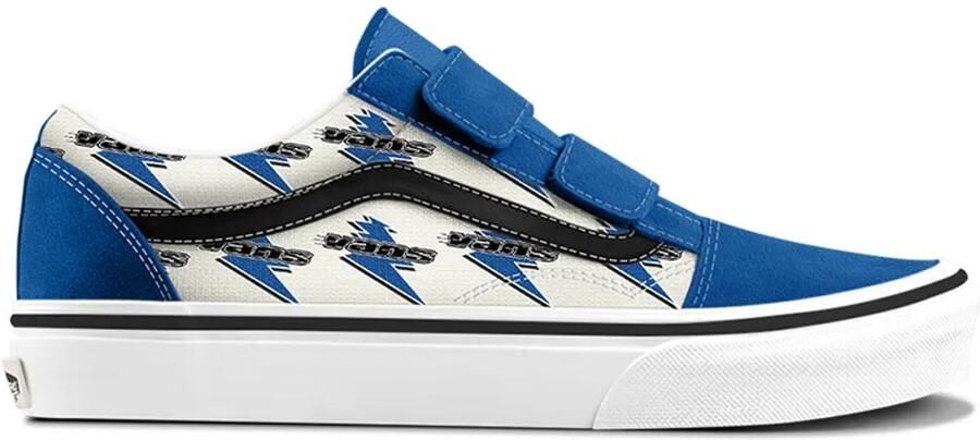 Vans Old Skool V Schoenen Blauw 1 2 Kinderen