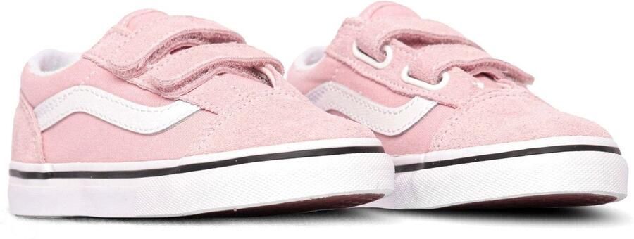 Vans Old Skool sneakers roze wit Meisjes Canvas Meerkleurig 23 5