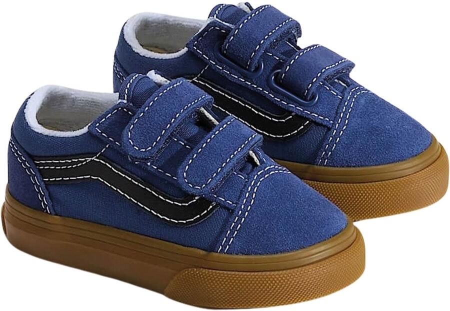 Vans Old Skool V Schoenen Blauw 1 2 Kinderen