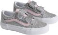Vans Old Skool V Sneakers Junior - Zilver/Roze