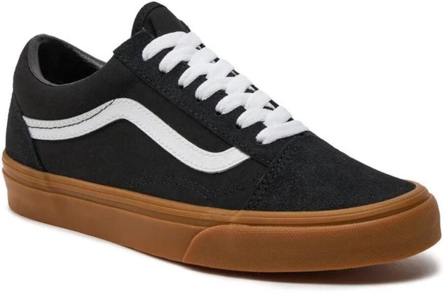 Vans Volwassenen Unisex Lage Sneakers Zwart Platte Hak Vetersluiting - Foto 3