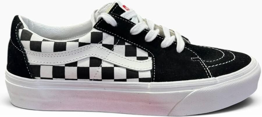 Vans Sk8-Low sneaker van canvas met suède details