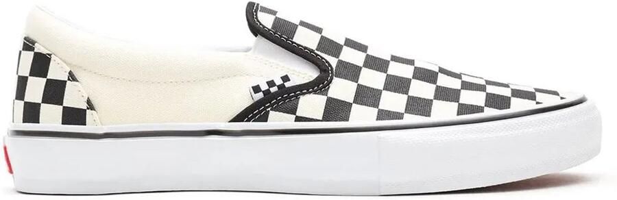 Vans Skate Schoenen Zonder Veters Wit Zwart