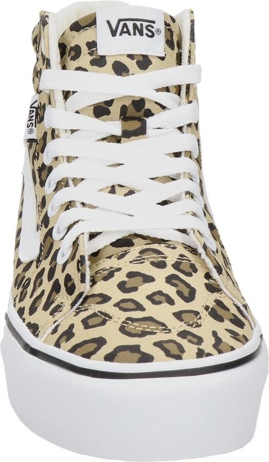 VANS Filmore Hi Platform Animal sneakers met panterprint camel wit - Foto 13