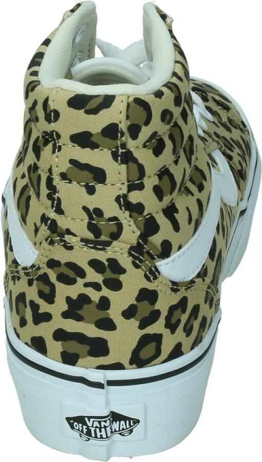 VANS Filmore Hi Platform Animal sneakers met panterprint camel wit - Foto 16