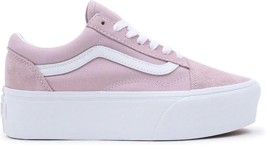 Vans Stoffen En Leren Sneakers Met Rubberen Zool - Foto 4