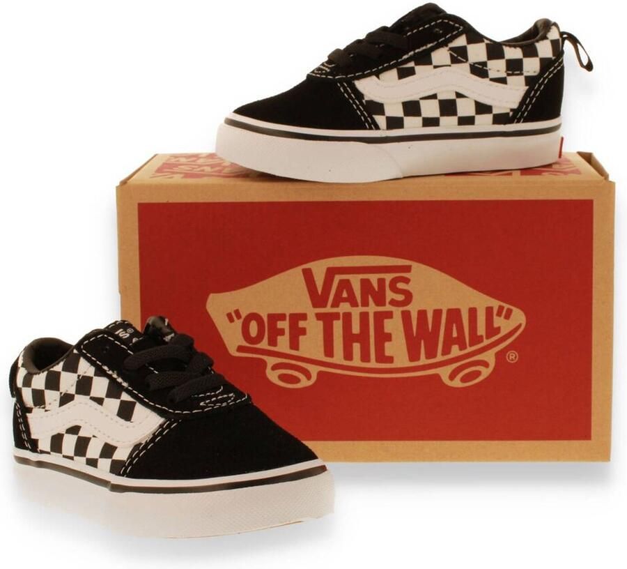 Vans TD Ward Slip Sneakers Unisex On (CHECKERED) BLACK TRUE WH - Foto 3