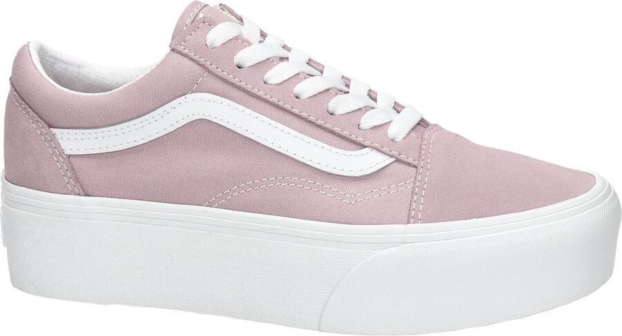 Vans Stoffen En Leren Sneakers Met Rubberen Zool - Foto 5