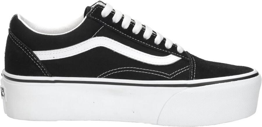 Vans Ua Old Skool Stackform Skate Schoenen suede canvas black true white maat: 40.5 beschikbare maaten:40.5 41 - Foto 13