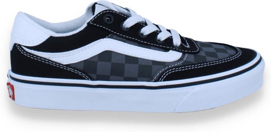 Vans Uni Sneaker Brooklyn Ls Tonal Check Faded Black Zwart