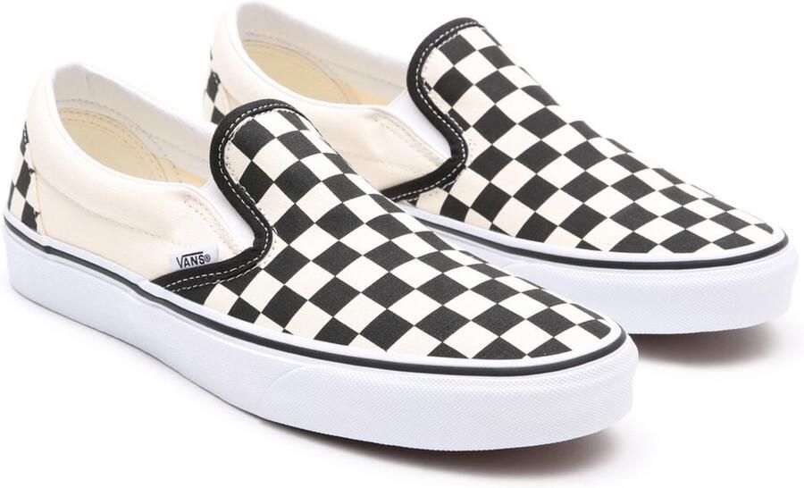 Vans Unisex Lifestyle Classic FTW-sneaker Ua Classic Slip-On zwart-wit checkerboard wit
