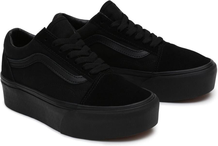 Vans Unisex Lifestyle Classic FTW Sneaker Ua Old Skool Stackform Suède Canvas Zwart Zwart - Foto 2