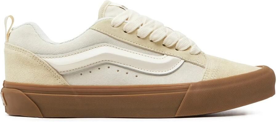 Vans Knu Skool Sneakers Unisex Marshmallow Light Gum Beige Suède VN0009QCDBS1 Unisex Sneakers Marshmallow 35 Licht Gewicht en Comfortabel