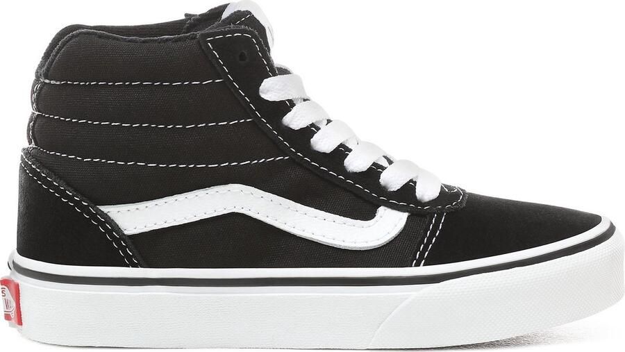 Vans Ward Hi Sneakers (Suede Canvas) Black White
