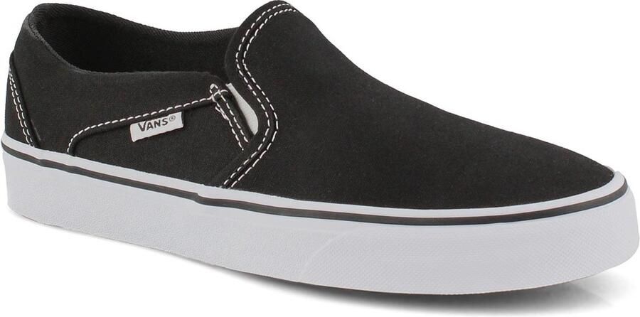 Vans WM Asher (Canvas) Black White Sneakers Unisex - Foto 2