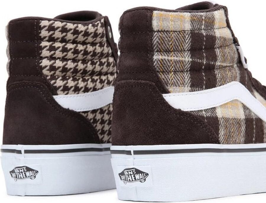 Vans WM Filmore Hi Platform Dames vrijetijds schoenen Plaid Mix Brown White