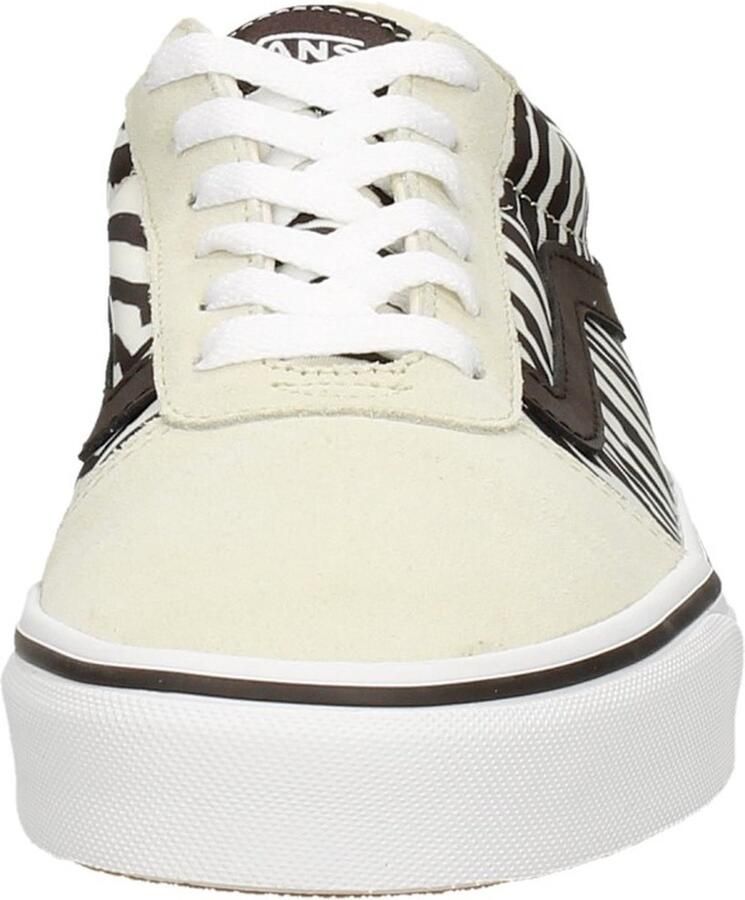 Vans Sportieve Beige Vetersneakers met Contrastdetails Beige Dames