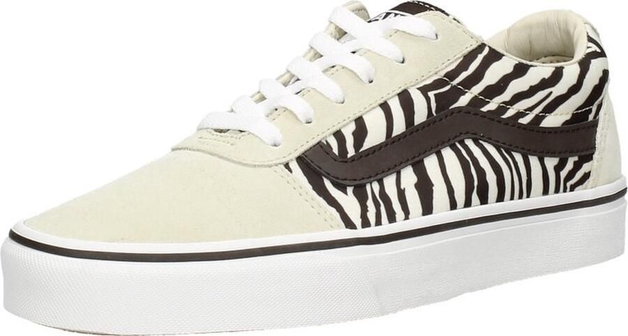 Vans Sportieve Beige Vetersneakers met Contrastdetails Beige Dames - Foto 4